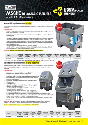 TKN Vasche di lavaggio manuale + Detergenti
