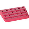 A01000: Supporto in plastica vuoto per punte a codolo cilindrico; FORTIS