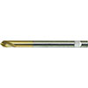 A01147: Punta a centrare codolo cilindrico in acciaio HSS-Co5 a 90° per C.N. rivestita TiN serie lunga; FORMAT