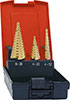 A01934: Assortimento di punte per forare e allargare in acciaio HSS rivestite TiN; FORMAT