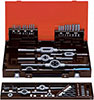 A05795: Assortimento di maschi a mano, filiere e punte in acciaio HSS passo fine; FORMAT