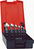 A20448: Assortimento di svasatori codolo cilindrico a 3 taglienti 90° in acciaio HSS-E PM; FORMAT