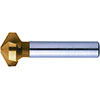 A20466: Svasatore codolo cilindrico a 3 taglienti 120° in acciaio HSS rivestito TiN; FORMAT