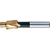 A25407: Fresa codolo cilindrico in acciaio HSS Co8 rivestita TiN a lamare 180°; FORMAT
