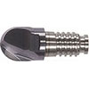 A54005: Fresa a testina intercambiabile Duo-Lock a 2 taglienti in metallo duro testa sferica rivestita; HAIMER