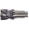 A54045: Fresa a testina intercambiabile Duo-Lock a 4 taglienti in metallo duro rivestita; HAIMER