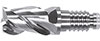 A54105: Fresa a testina intercambiabile Duo-Lock a 3 taglienti in metallo duro rivestita; HAIMER
