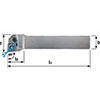 A62177: Portainserto per tornitura esterna 95° con fori per lubrorefrigerante; TKN