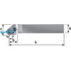 A62203: Portainserto per tornitura esterna 45° con fori per lubrorefrigerante; TKN