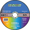 L25540: Disco abrasivo piano per troncatura di acciaio inossidabile; EVERGREEND