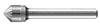 L52092: Fresa rotativa in metallo duro forma conica a 90ø; EVERGREEND