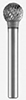 L52110: Fresa rotativa in metallo duro forma sferica; EVERGREEND