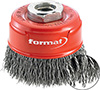 L65016: Spazzola a tazza con attacco filettato; FORMAT