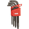 N20351: Serie di chiavi maschio esagonali a testa sferica con profilo X-Grip; USAG