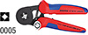 N35512: Pinze crimpatrici per terminali a bussola; KNIPEX