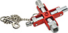 N36590: Chiave universale per quadri ed armadi elettrici; NO LABEL