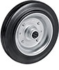 P30740: Ruota in gomma standard nera; TELLURE ROTA