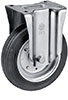 P30750: Ruota in gomma standard nera; TELLURE ROTA