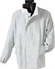 T55008: Giacca in pelle crosta con collo in fiore; FERRO