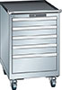 V06005: Armadio a cassetti 27x27E con ruote altezza 890 mm; LISTA