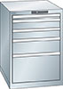 V06340: Armadio a cassetti 27x36E altezza 800 mm; LISTA
