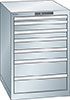 V06350: Armadio a cassetti 27x36E altezza 800 mm; LISTA