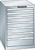 V06355: Armadio a cassetti 27x36E altezza 800 mm; LISTA