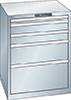 V06505: Armadio a cassetti 36x36E altezza 850 mm; LISTA