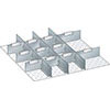 V07035: Set di pareti divisorie fessurate con lamine; LISTA