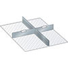 V07135: Set di pareti divisorie fessurate con lamine; LISTA