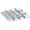 V07250: Set di pareti divisorie fessurate con lamine; LISTA