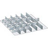 V07260: Set di pareti divisorie fessurate con lamine; LISTA