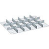 V07340: Set di pareti divisorie fessurate con lamine; LISTA