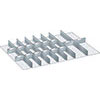 V07345: Set di pareti divisorie fessurate con lamine; LISTA