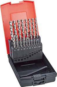 A01076: Serie di punte codolo cilindrico in acciaio HSS Co5 DIN 436; FORMAT