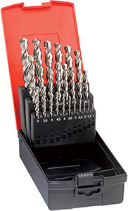 A01157: Serie di punte codolo cilindrico in acciaio HSS-Co5 DIN 338; FORMAT