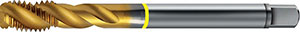 A05015: Maschio a macchina in acciaio HSS-E PM rivestito TiN passo fine DIN 374; TKN