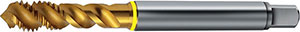 A05122: Maschio a macchina in acciaio HSS-E PM 50° rivestito TiN passo grosso DIN 371; TKN