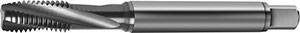 A05123: Maschio a macchina in acciaio HSS-E PM 15° rivestito TiCN passo grosso DIN 371-376 per titanio e sue leghe; TKN