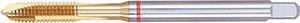 A05598: Maschio a macchina in acciaio HSS-E PM rivestito CUPRIC passo grosso DIN 371-376; FORMAT_GT