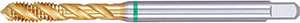 A05631: Maschio a macchina in acciaio HSS-E 40°  rivestito TiN passo grosso DIN 371-376; FORMAT_GT