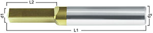 A10854: Distruggi maschi in metallo duro integrale rivestito TiN; FORMAT