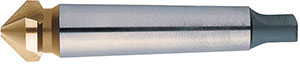 A20453: Svasatore codolo conico a 3 taglienti 90° in acciaio HSS rivestito TiN; FORMAT