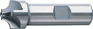 A25262: Fresa codolo cilindrico a 4 taglienti in acciaio HSS Co8 a raggio concavo forma B; FORMAT
