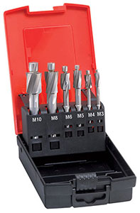 A25409: Assortimento di frese codolo cilindrico in acciaio HSS a lamare 180°; FORMAT