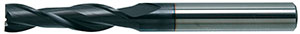 A50022: Fresa codolo cilindrico a 2 taglienti in metallo duro rivestita ENERGY DIN 6527 3xD; TKN