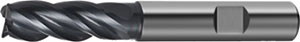 A50083: Fresa codolo cilindrico a 4 taglienti in metallo duro rivestita ENERGY DIN 6527 "DUE HELIX ANGLE"; TKN
