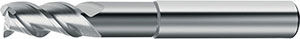 A50210: Fresa codolo cilindrico a 3 taglienti  in metallo duro "HELIX-ANGLE" per alluminio - serie lunga; TKN
