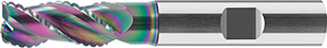 A50368: Fresa codolo cilindrico a 3 taglienti in metallo duro rivestita ta-C per sgrossatura; FORMAT_GT