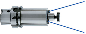 C65727: Mandrino portafresa fisso DIN ISO 12164-1 HSK-A 100 con adduzione del lubrorefrigerante; HAIMER